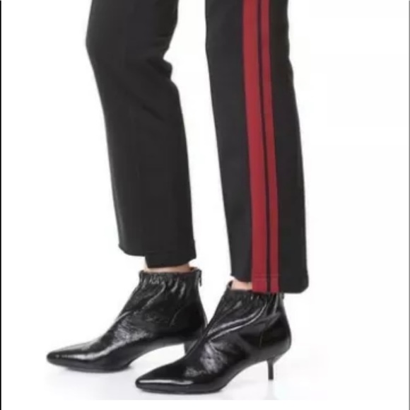 Helmut Lang Technical Track Black Pants Trousers Side Red Stripe Large $445 EUC - Picture 3 of 15